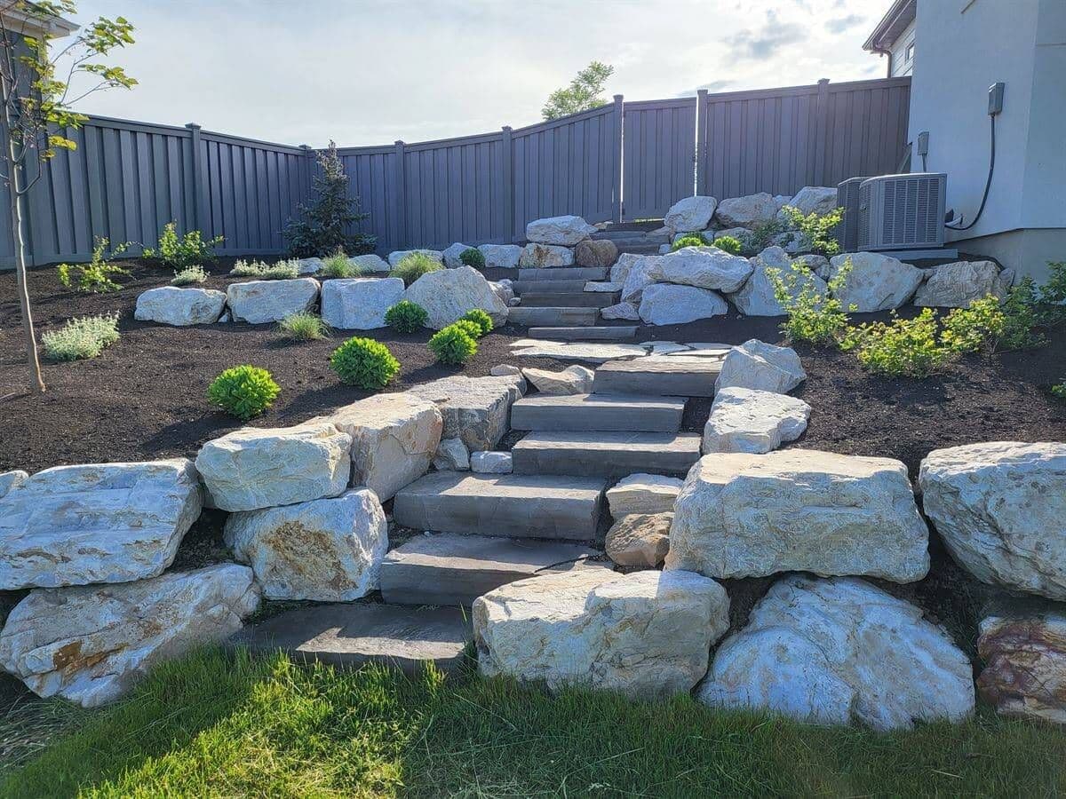 Boulder Wall Installation for Lasting Strength