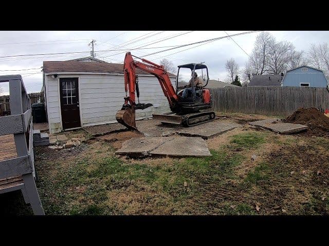 One of our operators in our Mini Excavator