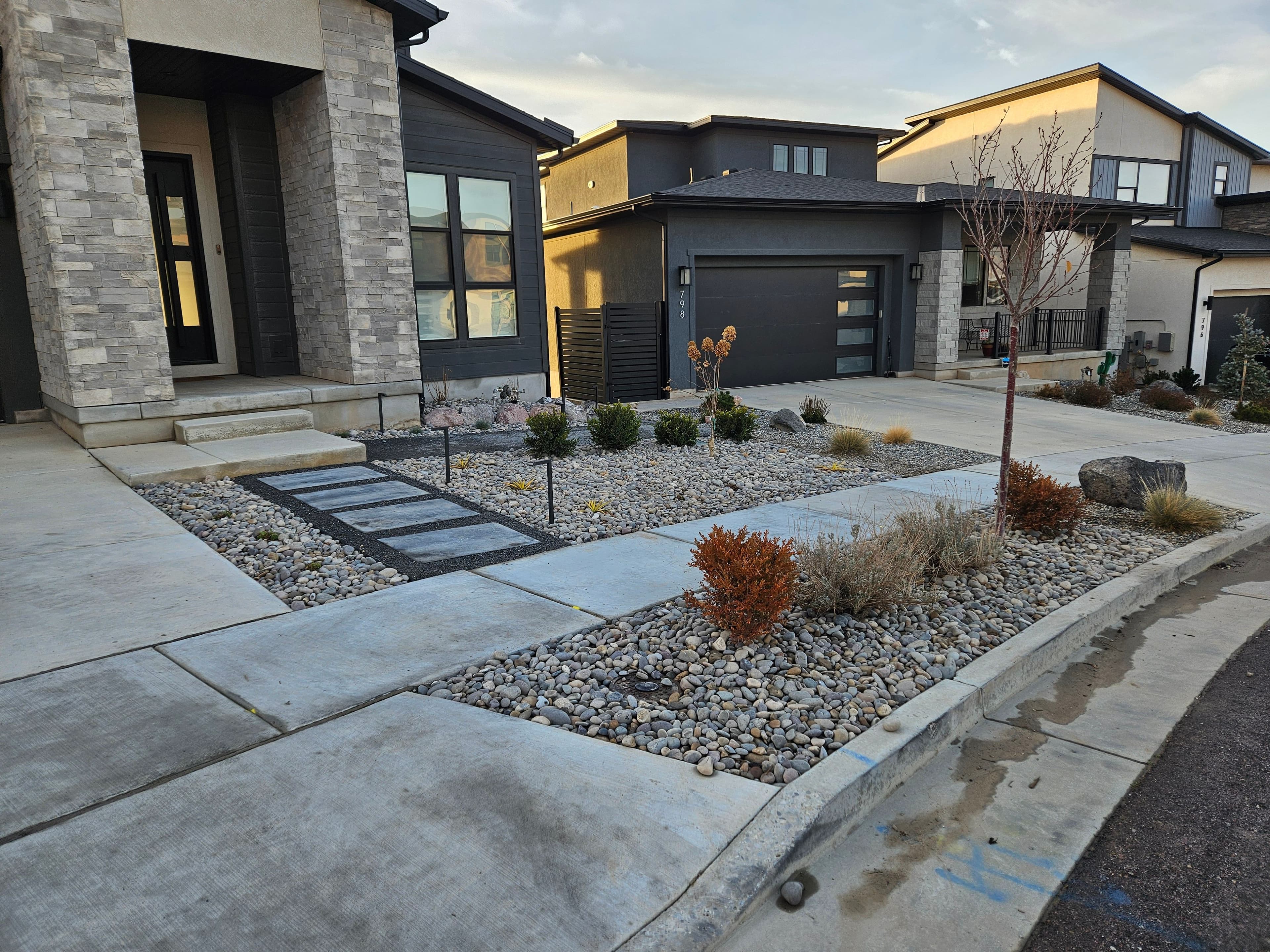 Concrete Replacement w/ Gravel and Plants